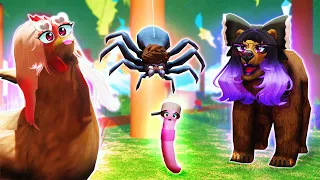 ¡Roblox pero este OBBY nos CONVIERTE en ANIMALES! 🐛 ft. #teamgritón // Easy Pet Obby