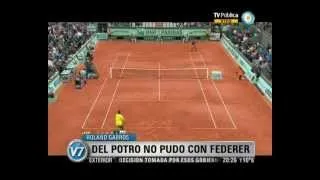 Visión Siete: Roland Garros: Del Potro no pudo con Federer