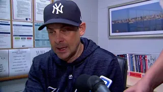 Aaron Boone on a 4-0 Yankees win in Seattle
