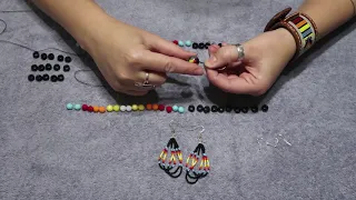 Three Loop Beaded Earring Tutorial by Sister Beads