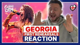 Nutsa Buzaladze - Firefighter (First Rehearsals - Reaction)  | Eurovision 2024 Georgia