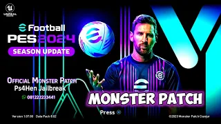 EFOOTBALL PES 2024 MONSTER PATCH SEASON WINTER UPDATE PS4 HEN