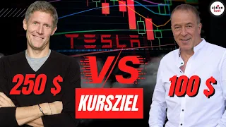 Tesla Aktie - Kursziel: 100$ oder 250 $? | Jürgen Schmitt vs. Lars Erichsen