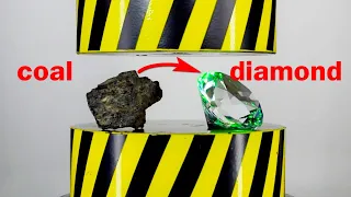 HYDRAULIC PRESS TURNS GRAPHITE INTO DIAMOND