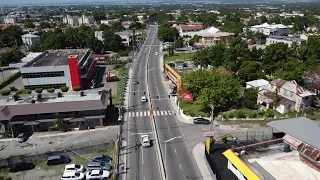 Jamaica, Constant Spring Road and Manor Park, road development on to Halfway Tree, Kingston.