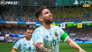 FIFA 22 - Argentina Vs Brazil - Qatar 2022 - PS5 4K Gameplay