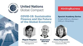 COVID-19: Sustainable Finance and the Future of the Global Economy