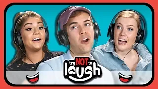 YouTubers React to Try to Watch This Without Laughing or Grinning #21