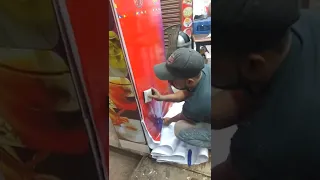 Vinyl Sticker Pasting