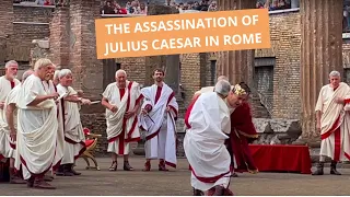 Ides of March - the reenactment of the assassination of Julius Caesar in Rome