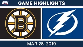 NHL Game Highlights | Bruins vs. Lightning – March 25, 2019