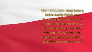 "Polska flaga" wersja instrumentalna i karaoke z linią melodyczną