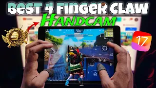 Best 4 finger Claw HANDCAM Gameplay + Gyro🔥iPad 9th Generation PUBG test 2024