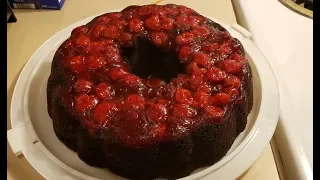 super easy chocolate cherry cake