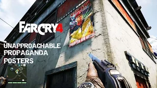 Far Cry 4 How to destroy Propaganda poster at height or to enable sticky explosive (PS4)