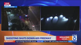 405 Freeway shut down to investigate shooting involving officer