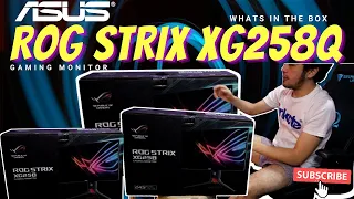 ASUS ROG Strix XG258Q Gaming Monitor 240Hz Light In Motion Aura RGB Lighting | What's in the Box?