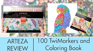 Arteza TwiMarker and Coloring Book Review!