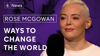 Rose McGowan on Weinstein, growing up in a cult and running for President