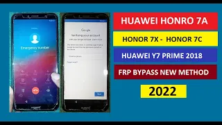 Huawei honor 7A frp bypass 2022 || Honor AUM AL20 frp bypass || honor 7A / 7X / 7C frp bypass