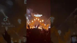 Women notices something from a video she recorded at the Travis Scott concert 😔 #demonic #ritual