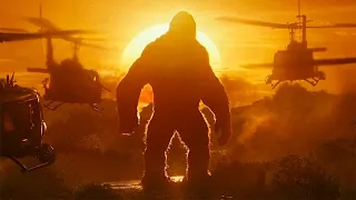 "Is That a Monkey?" Kong vs Helicopters - Kong: Skull Island (2017) Movie Clip HD