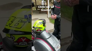 Close Call for Vespa Scooter!