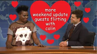 more weekend update guests (mainly leslie) flirting with colin