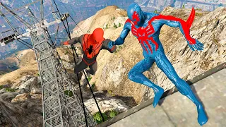 GTA V - Best Extreme Ragdolls And Fails V.15 (Spider-man Assassin VS SpiderMan 2099 / Epic Ragdolls)