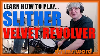 ★ Slither (Velvet Revolver) ★ Drum Lesson PREVIEW | How To Play Song (Matt Sorum)