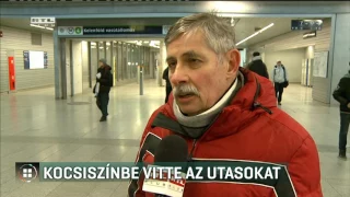 Kocsiszínbe vitte az utasokat 17-01-07