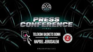 Telekom Baskets v Hapoel Jerusalem - Press Conference - Final - Basketball Champions League 2022-23