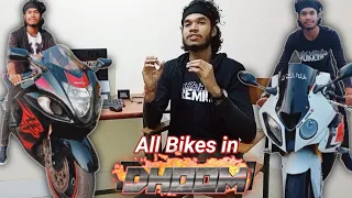 All Bikes used in "DHOOM SERIES" | All Bikes of Dhoom Movie | DHOOM BIKES | All Bikes of DHOOM |