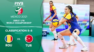 ROU vs. TUR - Class. 5-8 | Full Game | Girls U18 Volleyball World Champs 2021