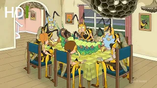 Rick Wasp Family  Season 4 Episod1 (Rick and Morty Clips)