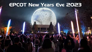 EPCOT New Years Eve 2023 Crowds, Dance Parties, Fireworks & More | Walt Disney World 2023 - 2024