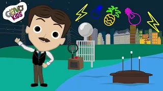 Inventions of Nikola Tesla⚡️ - Cartoon for Kids | Geno Kids - Kids Cartoon about Nikola Tesla