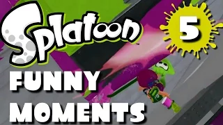 SPLATOON FUNNY MOMENTS 5 (Epic kill, strange lags and more)