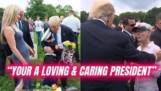 Trump Greets Families of Fallen Marines, what happens next will give you chills