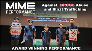 mime performance - award winning - against  DRUGS abuse - say no to drugs - best mime ever - 💉