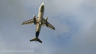 Airbus A300-600ST Taking off from Hawarden EGNR Airbus Beluga Transport