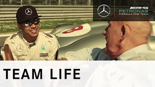 Lewis Hamilton & Sir Stirling Moss - Modern day & Classic F1! AWESOME!