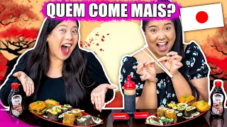 QUEM COME MAIS COMIDA JAPONESA GANHA | Blog das irmãs