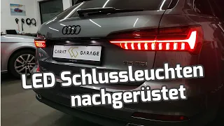 Audi A6 C8 4K LED Rückleuchten mit dynamischem Blinker und Lichtanimation Nachrüsten