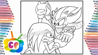 Knuckles vs Shadow coloring pages / Sonic coloring pages / Tobu  Itro-Sunburst [NCS Release]