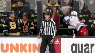 Artemi Panarin Throws His Glove At Brad Marchand