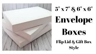 Envelope Boxes for Cardmaking 5" x 7" & 6" x 6" Sizes