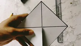 How to make pyramid? || Paper triangle 3D DIY