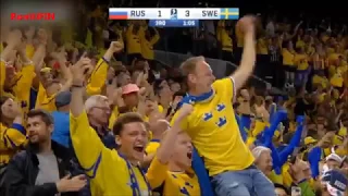 Game highlights: Sweden - Russia 3-1 goals IIHF 2018 1080HD Ruotsi - Venäjä | RonttiFIN-Sports