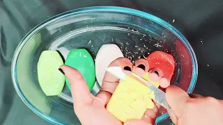 Cutting Mixer Soap Slime Panda Komdi Glitter Googly Eyes Mix Many Things Into Slime | Srabanitrans